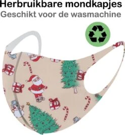 Masque Mondkapjes Lavable De Noël Masques Faciaux Crème Non Medisch - 10x 10 Masque Mondkapjes Lavable De Noël Masques Faciaux Crème Non Medisch - 10x -Jingle Bells Boutique 1107x1200 3