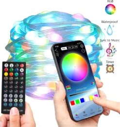 XLight - Éclairage De Noël RVB De 20 Mètres - Télécommande Incluse - Bluetooth Et Application 18 XLight - Éclairage De Noël RVB De 20 Mètres - Télécommande Incluse - Bluetooth Et Application -Jingle Bells Boutique 1138x1200