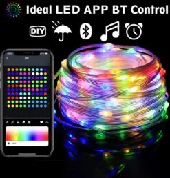 XLight - Éclairage De Noël RVB De 10 Mètres - Télécommande Incluse - Bluetooth Et Application -Jingle Bells Boutique 1150x1200 1