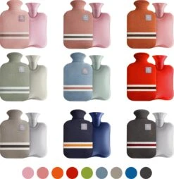 Colorful Sun® Bouillotte - 2 Litres - Bouillotte Avec Housse - Sac à Eau Chaude - Peluche - Cadeaux De Noël Chauds Pour L'hiver - Orange -Jingle Bells Boutique 1169x1200 1