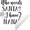 Citation De Noël Qui A Besoin Du Père Noël? J'ai Nana! Sur Fond Blanc Sticker Mural Cercle Mural - 50x50 Cm - Peinture Ronde - Cercle Papier Peint - Cercle Mural - Cercle Vivant - Autocollant & Découpe Ronde -Jingle Bells Boutique 1170x1200 1
