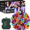Lumières De Éclairage De Noël Springos | 5.5m | Batterie | 50 LED | Multicolore