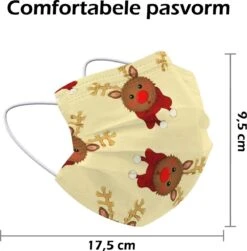 Masque Buccal De Noël Jetable Jaune - Masque Buccal Jetable Non Medisch Masque Buccal Renne - Masque Buccal De Noël Jetable Universel - 10 Pièces -Jingle Bells Boutique 1183x1200 18