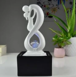 Intérieur Fontaine Moderne N & B Amor Relax Obtenez Zen Fonction Eau Pour La Maison Fontaine De Noël Cadeau De Noël Nouveau Cadeau De Nouvel An Cadeau De Noël Année De Fin De L'année Cadeau