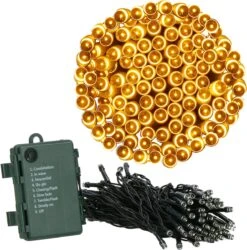 Lumières De Éclairage De Noël Springos | 10.5m | Batterie | 100 LED | Blanc Chaud -Jingle Bells Boutique 1186x1200 1