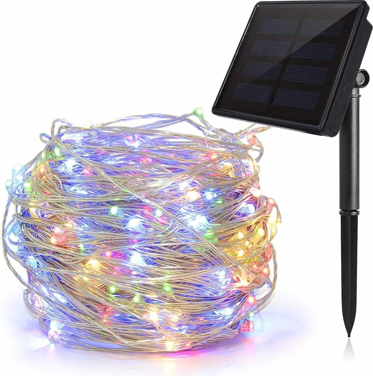Dailyiled - Éclairage De Noël - Multicolore - 240 LED - Solar - 24m - Pour Intérieur Et Extérieur 3 Dailyiled - Éclairage De Noël - Multicolore - 240 LED - Solar - 24m - Pour Intérieur Et Extérieur