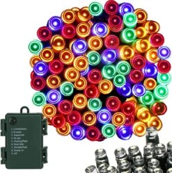 Lumières De Éclairage De Noël Springos | 5.5m | Batterie | 50 LED | Multicolore -Jingle Bells Boutique 1190x1200 4