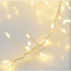 Éclairage De Noël Lumineuse Led - 120 Lumières - Adaptateur à 8 Positions - 6 Mètres