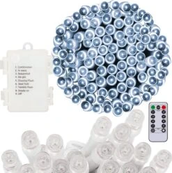 Lumières De Éclairage De Noël Springos | 10.5m | Batterie | Télécommande | 100 LED | Blanc Froid 29 Lumières De Éclairage De Noël Springos | 10.5m | Batterie | Télécommande | 100 LED | Blanc Froid -Jingle Bells Boutique 1197x1200 6