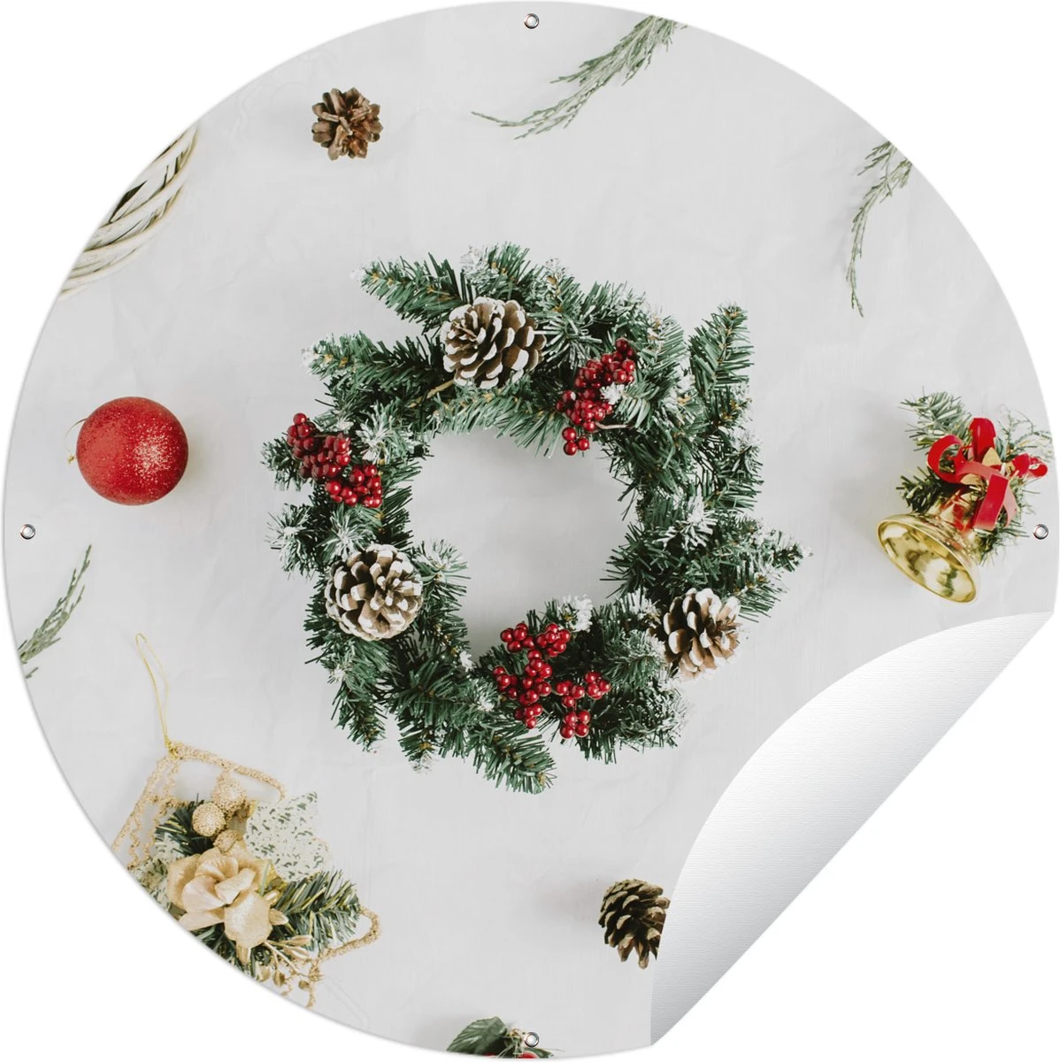 Garden Circle Winter - Noël - Couronne - 60x60 Cm - Affiche De Jardin 3 Garden Circle Winter - Noël - Couronne - 60x60 Cm - Affiche De Jardin