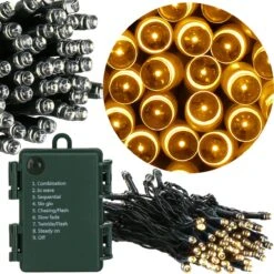 Lumières De Éclairage De Noël Springos | 5.5m | Batterie | 50 LED | Blanc Chaud -Jingle Bells Boutique 1198x1200 42