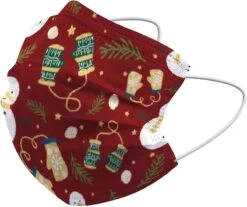 Masque Facial Masque Facial Jetable Noël Mitaines Non Medisch Universelles
