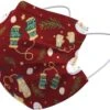 Mouthmask Noël Mouthmask Noël Universal - Mondkap Jetables Non Medisch Mitaines