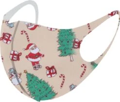 Masque Buccal De Noël Masque Buccal Lavable Mondkapjes Buccaux Crème Non-médical