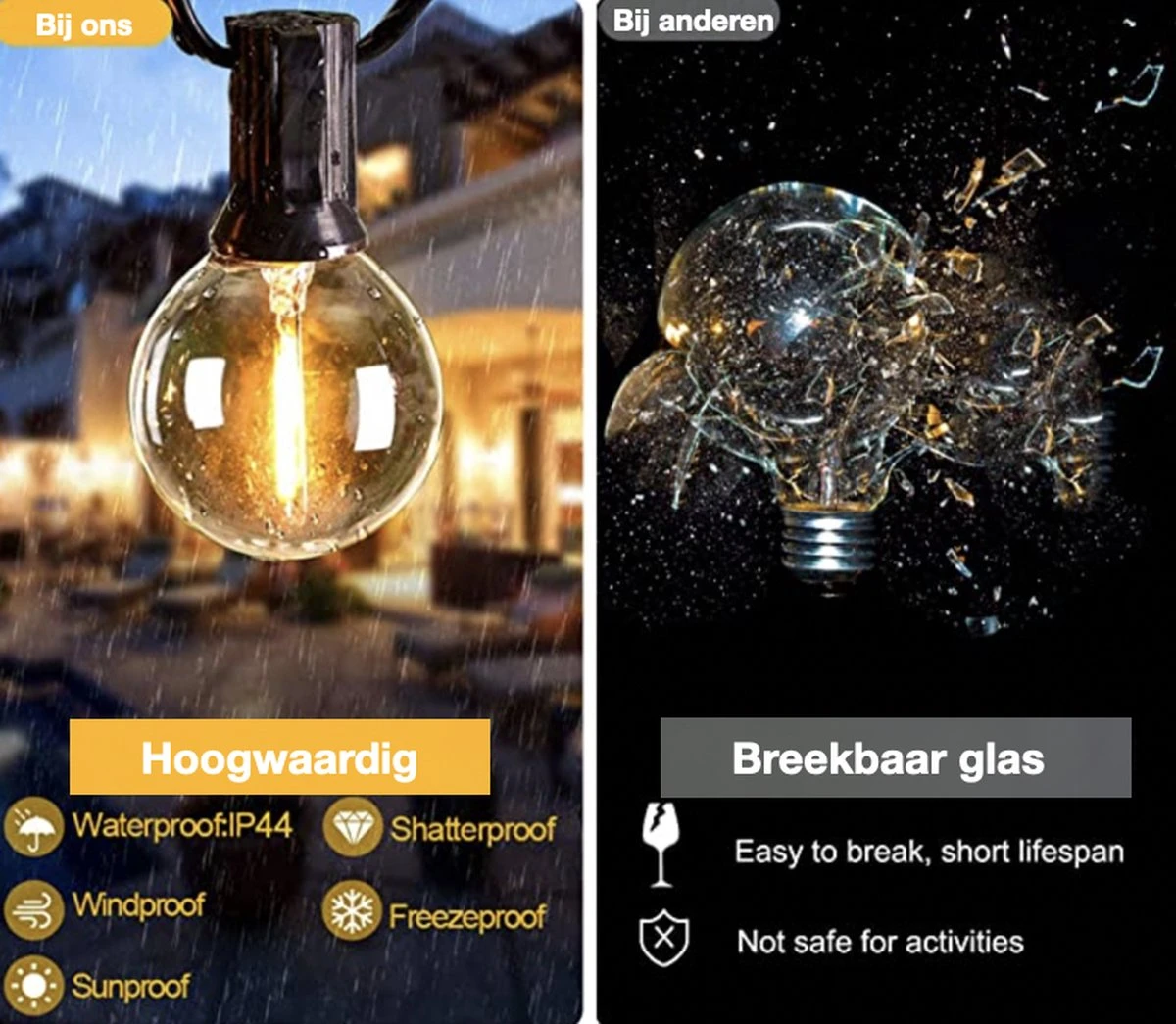 Guirlande Lumineuse Solar Mea Manu® - 25 LED - 7,5 Mètres - Blanc Chaud - Éclairage Solaire De Jardin - Économie D' Énergie - Éclairage De Éclairage De Noël - Éclairage De Fête De Fête 6 Guirlande Lumineuse Solar Mea Manu® - 25 LED - 7,5 Mètres - Blanc Chaud - Éclairage Solaire De Jardin - Économie D' Énergie - Éclairage De Éclairage De Noël - Éclairage De Fête De Fête – Image 4