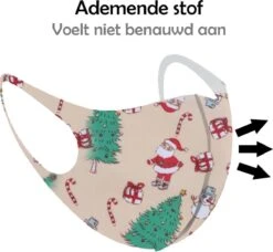 Masque De Noël Mouth Mask Lavable Mouth Mask Cream Non-medical - 5 Pièces 9 Masque De Noël Mouth Mask Lavable Mouth Mask Cream Non-medical - 5 Pièces -Jingle Bells Boutique 1200x1108