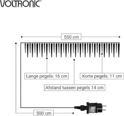Voltronic Éclairage De Noël - Icicle Siècle Des Lumières - 40 Glaçons - Câble De 10,5 Mètres - Wit -Jingle Bells Boutique 1200x1118 2