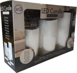 LED Kaarsen SET 3 Pièces SANS PILES, Changement De Couleur - Bougie - Bougies - Bougie Allumée - Bougies De Noël - Groot - Grande Bougie -Jingle Bells Boutique 1200x1134