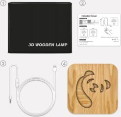 Lampe - Veilleuse Bois Led Panda - Fille - Garçon - Chambre Enfant - Chambre Bébé - Chambre - Bambin - Bambin - Cadeau - Noël - Sinterklaas 8 Lampe - Veilleuse Bois Led Panda - Fille - Garçon - Chambre Enfant - Chambre Bébé - Chambre - Bambin - Bambin - Cadeau - Noël - Sinterklaas -Jingle Bells Boutique 1200x1157 1