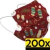 Masque Facial De Noël Masque Facial Jetable Mitaines Non Medisch Rouge - 200 Pièces 2 Masque Facial De Noël Masque Facial Jetable Mitaines Non Medisch Rouge - 200 Pièces -Jingle Bells Boutique 1200x1161