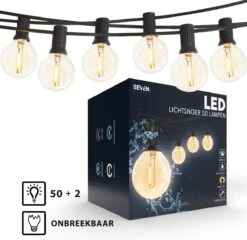 Guirlande Lumineuse Seventh Studio - LED - Guirlande Lumineuse Extérieure - Éclairage De Noël Extérieures - Guirlande Lumineuse - Câble Barbelé - Éclairage De Fête - Câble Barbelé Extérieur - 15 Mètres