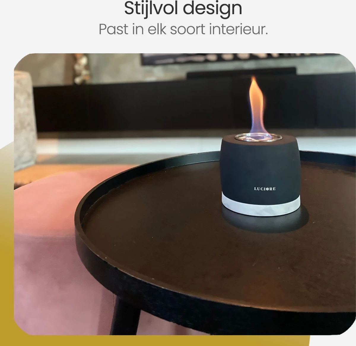 Cheminée De Table Luciore® - Sfeerhaard Au Bioéthanol - Alternative à La Bougie - Cadeau De Noël Sous Le Sapin 8 Cheminée De Table Luciore® - Sfeerhaard Au Bioéthanol - Alternative à La Bougie - Cadeau De Noël Sous Le Sapin – Image 6