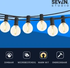 Guirlande Lumineuse Seventh Studio - LED - Guirlande Lumineuse Extérieure - Éclairage De Noël Extérieures - Guirlande Lumineuse - Câble Barbelé - Éclairage De Fête - Câble Barbelé Extérieur - 7,5 Mètres -Jingle Bells Boutique 1200x1167 8