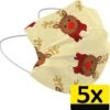 Masque Facial De Noël Masque Facial Jetable Renne Non Medisch Jaune - 5 Pièces 2 Masque Facial De Noël Masque Facial Jetable Renne Non Medisch Jaune - 5 Pièces -Jingle Bells Boutique 1200x1169 1