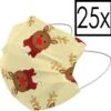 Masque Buccal Masque Buccal Jetable Noël Renne Universel Non Medisch - 25x