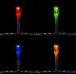 Éclairage De Noël Lumineuse - Éclairage De Fête Lumineuse - Éclairage De Noël Éclairage De Noël - Pour Décorations De Noël Et Extérieur - Sur Batterie - 10 M - Multicolore -Jingle Bells Boutique 1200x1172 2