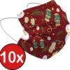 Mouthmask Noël Mouthmask Jetable Mondkapjes Non Medisch Universel - Rouge X Mitaines - 10x -Jingle Bells Boutique 1200x1174 2