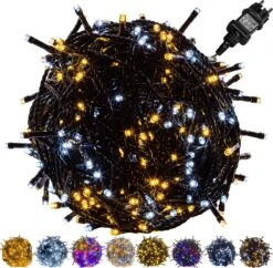 Éclairage De Noël Lumineuses - Éclairage De Fête Lumineuses - Éclairage De Noël Éclairage De Noël Extérieur - Pour L' Décorations De Noël Et L'extérieur - 40 M - Froid Chaud -Jingle Bells Boutique 1200x1175 5