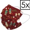 Masque Facial Masque Facial Jetable Noël Mitaines Non Medisch Universelles - 5x -Jingle Bells Boutique 1200x1177 9