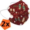 Mouthmask Noël Jetable Rouge - Mouthmask Jetable Non Medisch Mitaines Mitaines - Noël Mouthmask Jetable Universel - 2 Pièces -Jingle Bells Boutique 1200x1185 5
