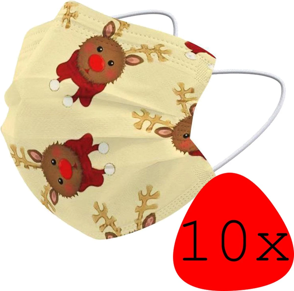 Masque Buccal De Noël Masque Buccal Jetable Noël Universel - Mondkap Jetable Non Medisch Renne - 10 Pièces 3 Masque Buccal De Noël Masque Buccal Jetable Noël Universel - Mondkap Jetable Non Medisch Renne - 10 Pièces