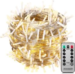 Lumières De Éclairage De Noël Monzana 200 LED - Avec Télécommande - Wit Chaud