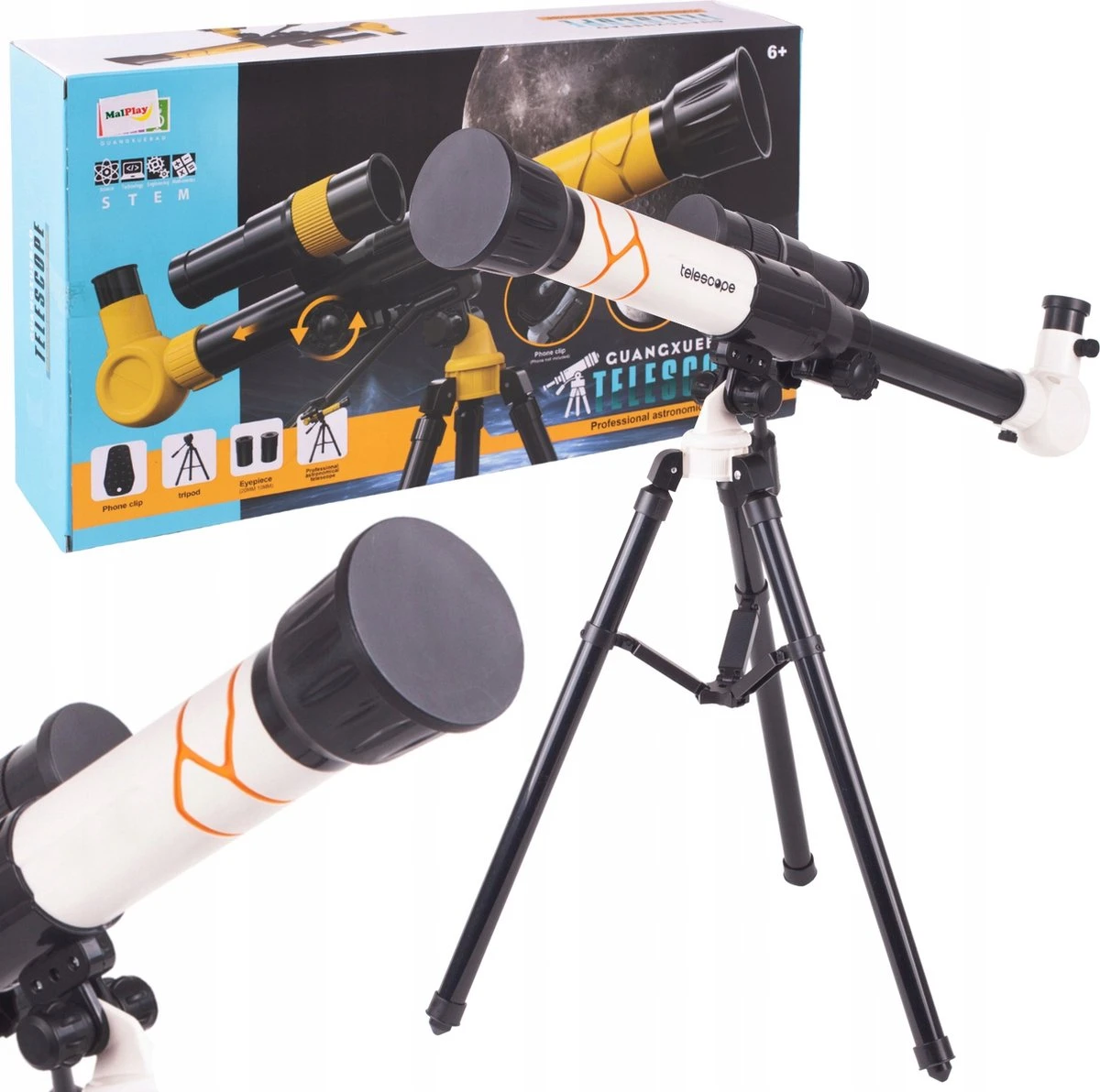 Mivida - Télescope - Stargazer - Prisme D'angle - Adultes Et Enfants - Grossissement 20x 30x Et 40x - Trépied Réglable - Trépied - Noël - Sinterklaas 11 Mivida - Télescope - Stargazer - Prisme D'angle - Adultes Et Enfants - Grossissement 20x 30x Et 40x - Trépied Réglable - Trépied - Noël - Sinterklaas – Image 9