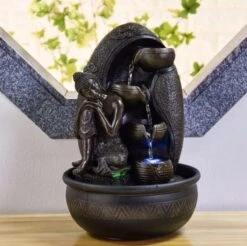 Intérieur Fontaine Pour L' Intérieur Krishna Relax Bouddha Obtenez Zen Eau Pour Fonction De Votre Maison Fontaine De Noël Cadeau De Noël Nouveau Cadeau De L' Année Nouveau Cadeau De Noël Année De Fin De L'année Cadeau