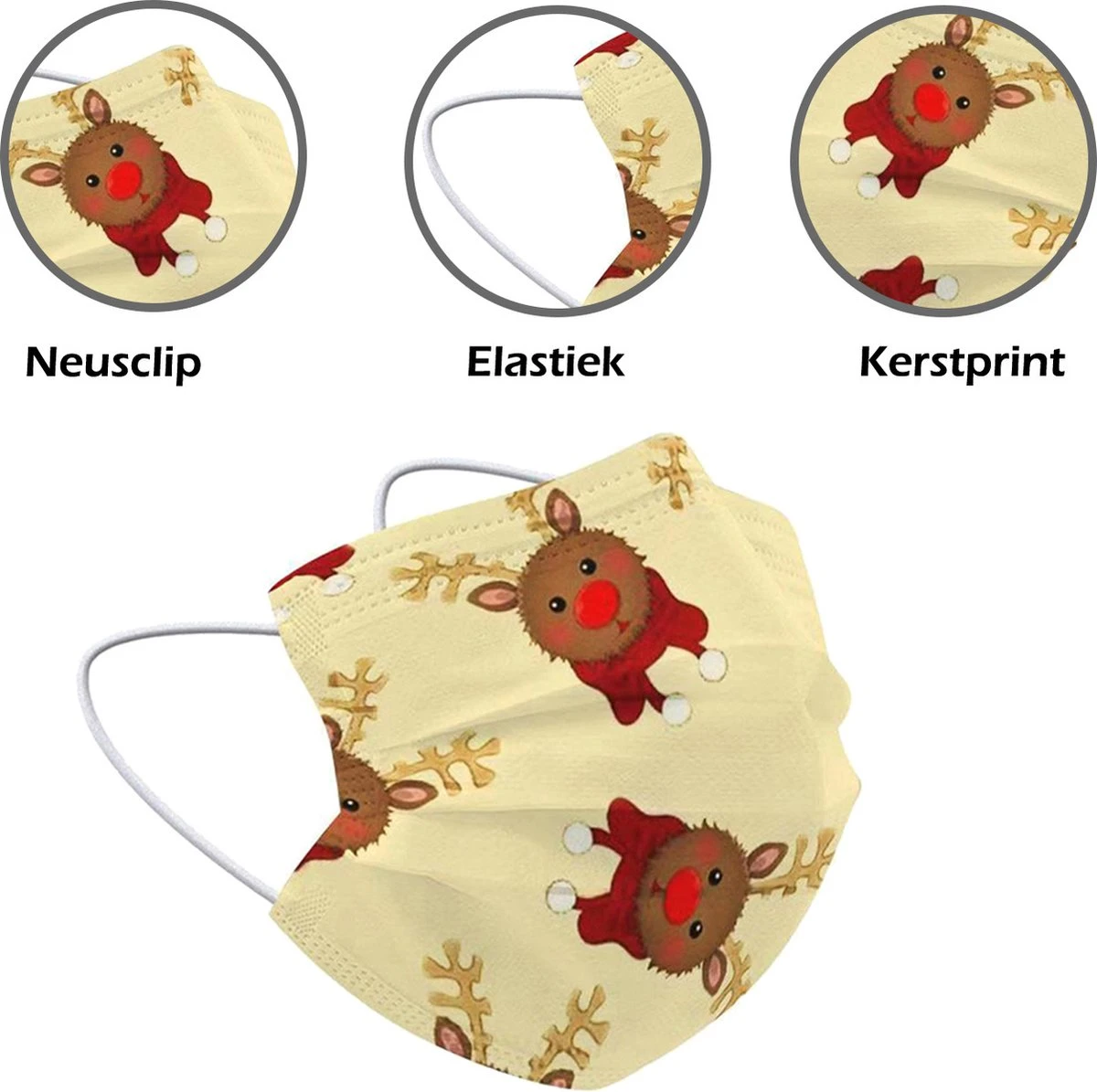 Masque Buccal De Noël Jetable Jaune - Masque Buccal Jetable Non Medisch Masque Buccal Renne - Masque Buccal De Noël Jetable Universel - 25 Pièces 4 Masque Buccal De Noël Jetable Jaune - Masque Buccal Jetable Non Medisch Masque Buccal Renne - Masque Buccal De Noël Jetable Universel - 25 Pièces – Image 2