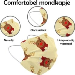 Masque Buccal De Noël Masque Buccal Jetable Renne Non Medisch Jaune - 25 Pièces 8 Masque Buccal De Noël Masque Buccal Jetable Renne Non Medisch Jaune - 25 Pièces -Jingle Bells Boutique 1200x1195 7