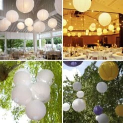 Fissaly ® 20 Pièces De Décoration De Fête Lanternes Witte - Guirlande De Décoration - Amusant Pour Anniversaire, Anniversaire, Mariage Et Noël -Jingle Bells Boutique 1200x1196 16