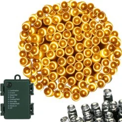 Lumières De Éclairage De Noël Springos | 5.5m | Batterie | 50 LED | Blanc Chaud -Jingle Bells Boutique 1200x1198 22