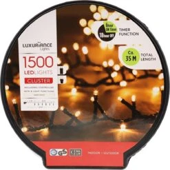Éclairage De Noël - Luxuriance Lights Cluster 1500 Lumières LED | 35 Mètres | Kema Keur | Avec Fonction Minuterie -Jingle Bells Boutique 1200x1198 6