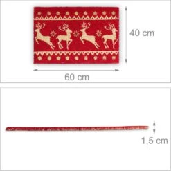 Relaxdays - Paillasson De Noël - Tapis De Pied De Renne - Tapis De Noix De Coco - Noël - Noël 17 Relaxdays - Paillasson De Noël - Tapis De Pied De Renne - Tapis De Noix De Coco - Noël - Noël -Jingle Bells Boutique 1200x1198 8