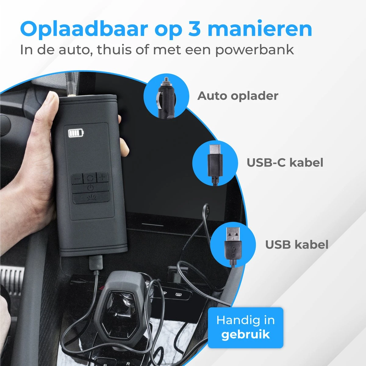 Nuvance - Pompe à Vélo électrique - Pompe à Pneu Portable Pour Vélo à Voiture - Pompe à Ballon - Électrique - Compresseur D'air - Cadeaux De Noël 7 Nuvance - Pompe à Vélo électrique - Pompe à Pneu Portable Pour Vélo à Voiture - Pompe à Ballon - Électrique - Compresseur D'air - Cadeaux De Noël – Image 5