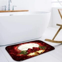 Tapis De Noël, Antidérapant, Pour Chambre, Couloir, Salon, Sol, Cuisine, Salle De Bain, Tapis, Décoration De Noël (C) -Jingle Bells Boutique 1200x1200 110