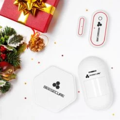 Kit De Démarrage De Noël BeeSecure Smart Home Pour La Maison | Un Contrôleur BEE Hub Zigbee Smart Center | Un Capteur Duer/fenêtre | Un Capteur De Vibrations | Contrôle D'application à Distance