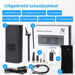 Nuvance - Pompe à Vélo électrique - Pompe à Pneu Portable Pour Vélo à Voiture - Pompe à Ballon - Électrique - Compresseur D'air - Cadeaux De Noël 19 Nuvance - Pompe à Vélo électrique - Pompe à Pneu Portable Pour Vélo à Voiture - Pompe à Ballon - Électrique - Compresseur D'air - Cadeaux De Noël -Jingle Bells Boutique 1200x1200 12