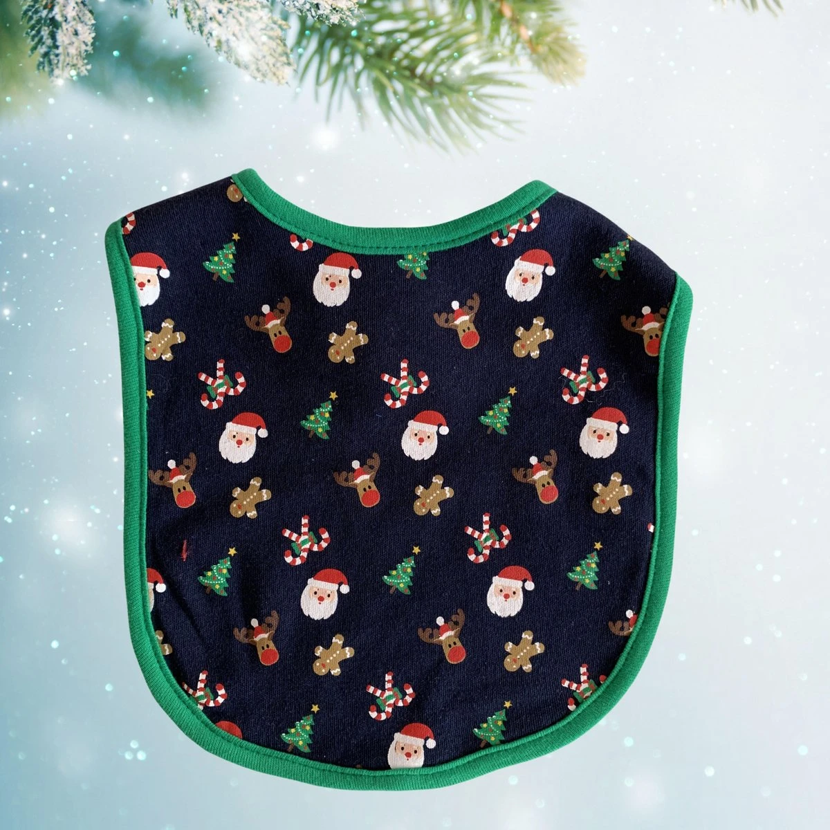 Bavoirs Bébé - Noël Bébé - Bébé De Noël Outfit - Bavoirs Bébé Avec L' Image - Père Noël - Renne - Arbre De Noël - Noël De Bébé - Bébé Bandana - Nouveau - Né - 0 à 3 Mois - Cadeau De Noël De Bébé - Bib - Bleu Foncé Avec Green 5 Bavoirs Bébé - Noël Bébé - Bébé De Noël Outfit - Bavoirs Bébé Avec L' Image - Père Noël - Renne - Arbre De Noël - Noël De Bébé - Bébé Bandana - Nouveau - Né - 0 à 3 Mois - Cadeau De Noël De Bébé - Bib - Bleu Foncé Avec Green – Image 3