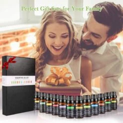 Huiles 12 Pièces - 100% Pures Et Naturelles - Convient Pour Diffuseur D' Aroma - Ensemble D'huiles Essentielles - Biologiquement Prouvé - Aroma Biologique - Le Meilleur Ensemble De Parfums éprouvés - Cadeau - Cadeau - Noël -Jingle Bells Boutique 1200x1200 148